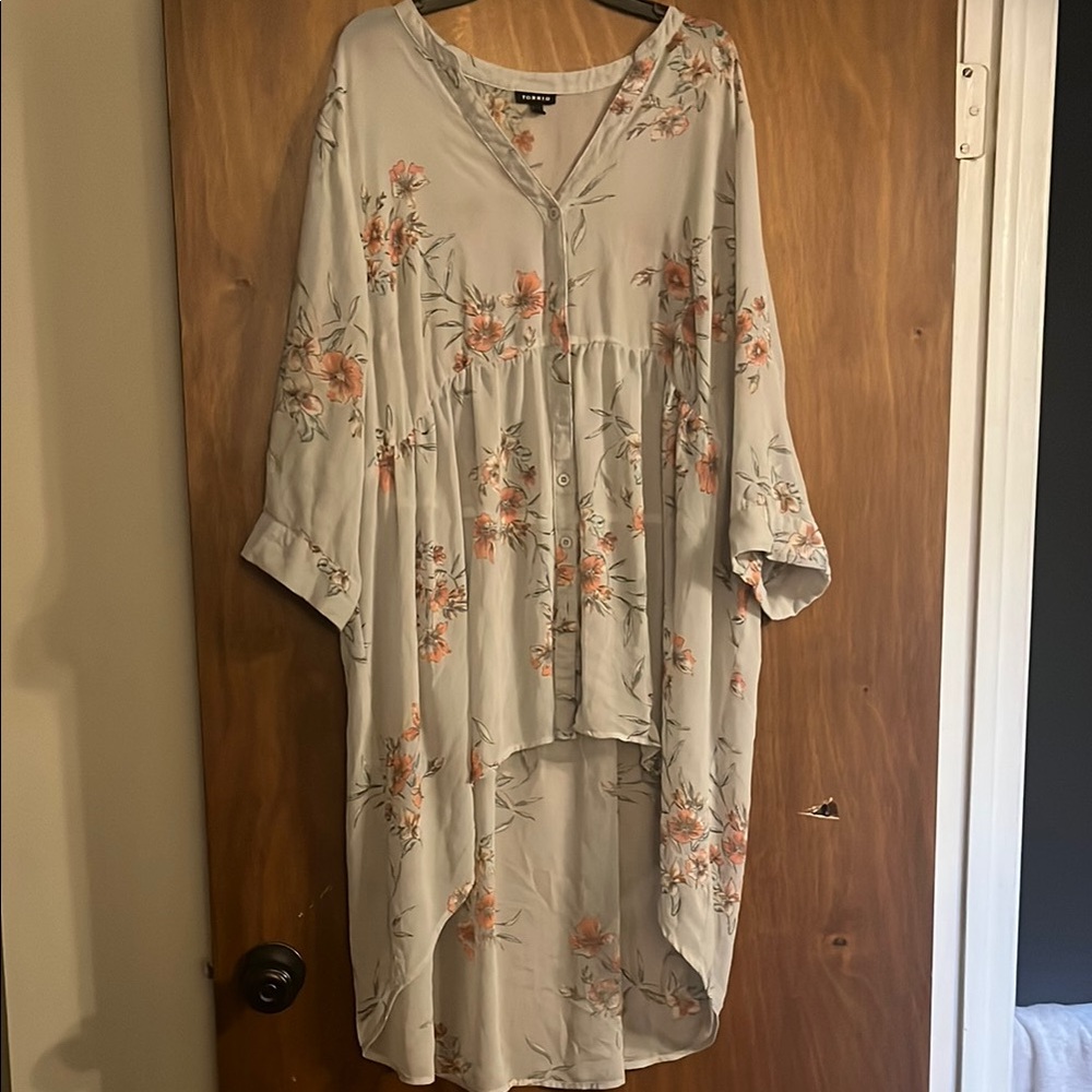 Floral Button-Up Women's Top